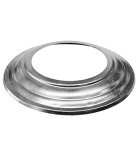 Yuvarlak Galvanizli Gri Soba Boru Aynası Çemberi Halkası Kapağı 13*23cm