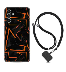 Samsung A23 A31 A32 A50 A51 A52 A53 A70 Kılıf Boyun Askılı Silikon Zigzaglar 1651