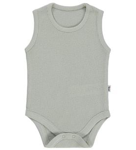 Civil Baby Basic 3-18 Ay Çıtçıtlı Badi - Kahverengi