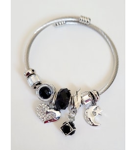 Ay Yıldız  Charm Pandoramodel Çelik Bileklik