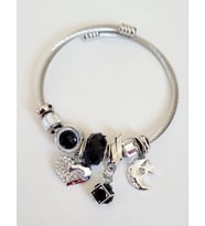 Ay Yıldız  Charm Pandoramodel Çelik Bileklik