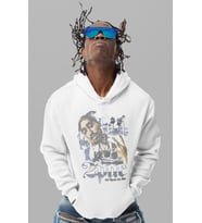 2Pac Rapper Baskılı Unisex Oversize Tupac Şarkıcı Hoodie