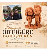 Kişiye Özel 3D Çift Figürü-Fotoğraftan Çift Figürü