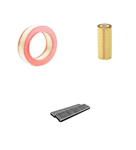 Filtre Bakım Seti Mercedes E220 W124 1993-1995 Benzin  Hava + Yağ f. + Polen Filtre Sion