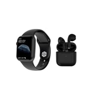 Tüm Akıllı Telefonlarla Uyumlu Dtno 1 Watch 7 Pro Max Smart Watch Akıllı Saat + Pro 5 Bluetooth Kulaklık (Siyah)