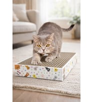Kedi Tırmalama Kartonu 47x17 cm Dayanıklı Karton Kedi Tırmalama Tahtası