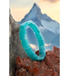 Amazonit Doğal Taş Parlak Dikdörtgen Faset Kesim 7,5x11mm Bileklik