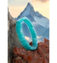 Amazonit Doğal Taş Parlak Dikdörtgen Faset Kesim 7,5x11mm Bileklik