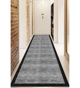 Dijital Baskılı Kaymaz Taban Yıkanabilir Modern Yolluk Ve Koridor Halısı NDU-SD-873 (Gri)