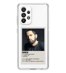 Samsung Galaxy A33 Uyumlu Eminem Desenli Şeffaf Telefon Kılıfı