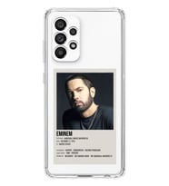 Samsung Galaxy A33 Uyumlu Eminem Desenli Şeffaf Telefon Kılıfı