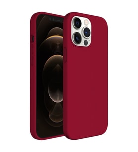 Buff iPhone 12 Pro Max ile Uyumlu Rubber S Kılıf Hibiscus (Kırmızı)