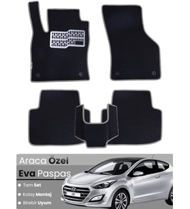 HYUNDAİ i30 (2011-2017) Uyumlu EVA Paspas Tam Set–Araca Özel,Kolay Montaj,Su Geçirmez