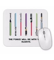 The Force Sabers Mouse Pad