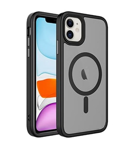 Coverzone ?Phone 11 ile Uyumlu Sert PC Arka Y�zey Wireless ?arj �zellikli Buzlu Saydam ZF Kapak