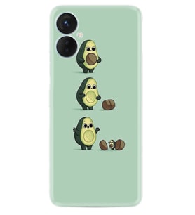 Tecno Spark 9T Kılıf Resimli Desenli Baskılı Silikon Avokadılar 1352
