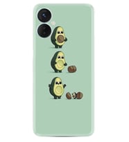 Tecno Spark 9T Kılıf Resimli Desenli Baskılı Silikon Avokadılar 1352