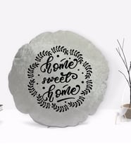 BK Gift Home Sweet Home Tasarımlı Yuvarlak Dekoratif Kırlent Yastık-2