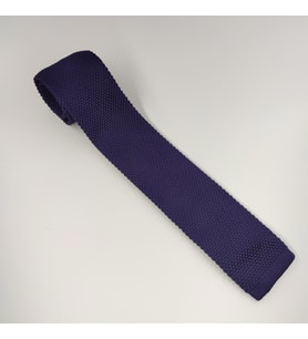 Mürdüm Özel Örgü Dokuma Kravat (Çok Renkli)