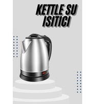Northcity 1.8 Litre 2000W Paslanmaz Çelik Elektrikli Su Isıtıcı - C/F Tipi Otomatik Kapanma