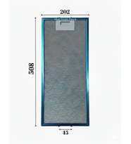 20.2 x 50.8 cm Aspiratör Davlumbaz Metal Yağ Filtresi 202x508mm