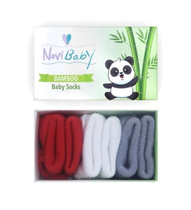 Novibaby 3'lü Bambu Yenidoğan Bebek Çorap I Country I 0-6 ay (Karışık)