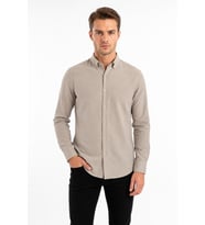 Erkek Spor Slim Fitt Uzun Kol  Gömlek BGL-ST05438