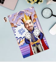 Kişiye Özel 240 Parça Kral Temalı Karikatürlü Puzzle