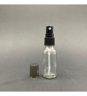 20ml Şeffaf Cam Şişe, spreyli Şişe, 12 Adet, Ecza şişesi, Boş Cam şişe (Amber)
