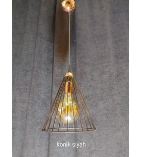 KONİK SİYAH SARKIT ARMATÜR