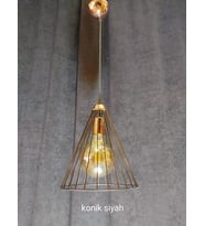 KONİK SİYAH SARKIT ARMATÜR