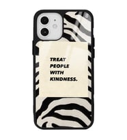 iPhone 12 Pro Zebra Motto Tasarımlı Glossy Telefon Kılıfı