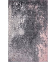 Eliana Home Baskılı, Yıkanabilir Kaymaz Taban Salon Halısı LNA1429 100x150 cm (Pembe)