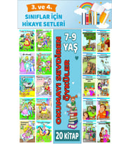 3.ve 4.Sınıflar İçin Okuma Alışkanlığı Kazandıran Mükemmel 20 li  Hikaye Seti