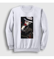 Presmono Unisex Beyaz Muzan Kibutsuji Anime Demon Slayer Kimetsu No Yaiba Sweatshirt 308748tt (Beyaz)