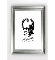 Gümüş Çerçeveli Atatürk Tablo cv1361