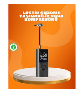 Mey İthalat® Çoklu Valf Adaptörlü Dijital Hava Pompası