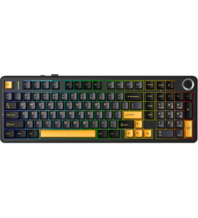 F99 Pro 3 Modlu RGB Hot Swap Mekanik Star Vector Switch Kablosuz Makrolu Klavye Siyah