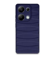 Xiaomi Redmi Note 13 Pro 4G Kılıf Bibercas Silikon Kapak - Lacivert