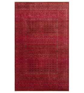 Hoom Rugs Petra 17 Kırmızı Makine Halısı (Ateş Kırmızısı)