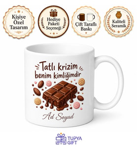 Dünya Çikolata Günü Tatlı Krizi Mutluluk Hormonu Kupa Bardak Hediye