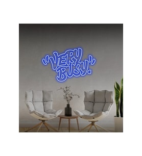 "VERY BUSY" Yazılı Neon Tabela