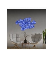 "VERY BUSY" Yazılı Neon Tabela