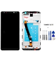 Tkgz Mate 10 Lite Uyumlu Lcd Ekran Dokunmatik Servis ÇITALI SİYAH + TAMİR SETİ