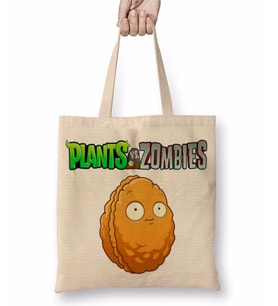 Wall Nut Plants ve Zombies Bez Çanta Uzun Saplı
