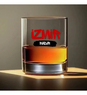 Kişiye Özel İl/Memleket Temalı Viski Bardağı - İsme Özel Şehir Tasarımlı Kadeh