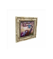 Baykuşlar ve kız Baskılı Taş Tablo 25X25