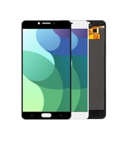 Samsung Galaxy C9 Pro C900 ile Uyumlu Oled Ekran Dokunmatik Tam Ekran (Beyaz)