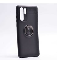 Huawei P30 Pro Kılıf Yüzüklü Magnetli Ravel Case (Siyah)