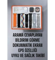 Akıllı Saat 7 Kordonlu Metal,Plastik Hasır Kordon Seçeneği